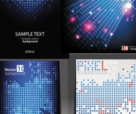 Bright technology background vector