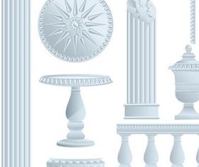 Ancient Architecture Illustration vector