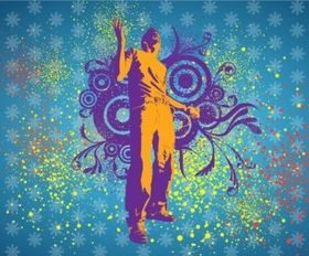 Music Love shiny vector