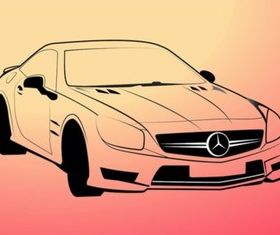 Mercedes Benz Outlines vector set