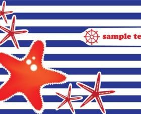 Lovely starfish background Illustration vector