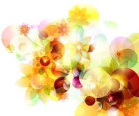 Creative colorful floral background vectors graphic