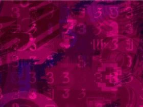 Creative number background vector