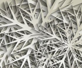 Snow paper cut layered background vector