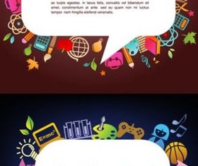 Creative cartoon background vector