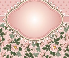 Bright rose background vector