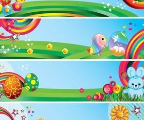Easter Banners free vector