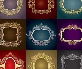 Gold Frame Luxury vectors
