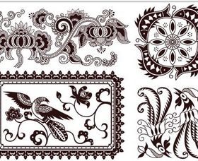Floral Design Objects vector