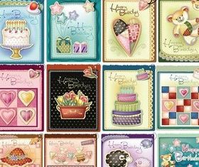 Birthday Cards free vector graphics