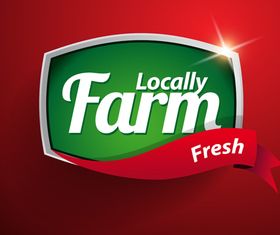 farm label vector design