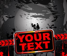 halloween background 2 set vector