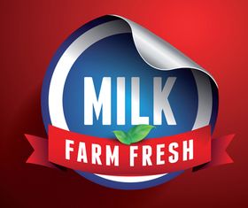 Ribbons sticker 1 vector set