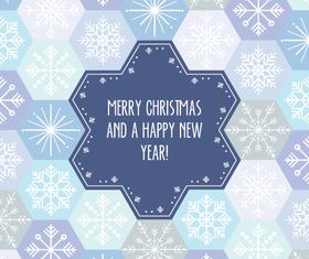 Snowflake background pattern vector material