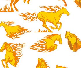 Abstract horse vector graphics