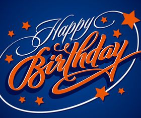 Abstract happy birthday background vector graphics