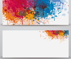 Grunge banner vector material