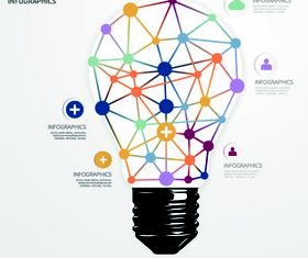 Concept Bulb background vectors graphic