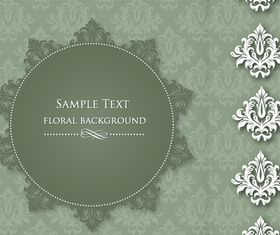 Floral pattern background 01 vector