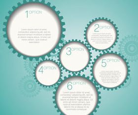 Gearwheel and number background 2 shiny vector