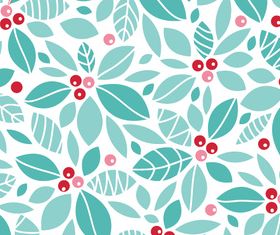 Fruit and leaf pattern vector