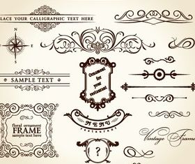 royal calligraphic vector