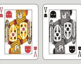 Poker cards design vector