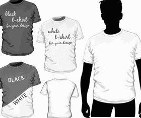 T-shirt set vectors