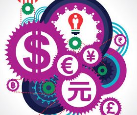 Abstract elements 6 vector