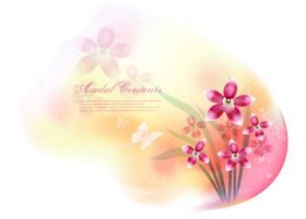 Romantic Valentine heart background 1 vector