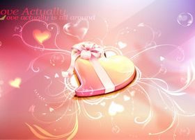 Romantic Valentine heart background 3 vector