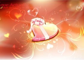 Romantic Valentine heart background 4 vector