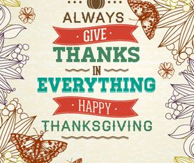 Thanksgiving hand drawn background vector