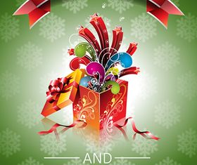 Christmas holiday poster 1 vector