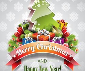 Christmas holiday poster 3 vector