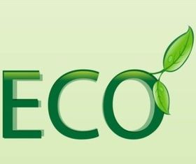 Ecology Text Art vector