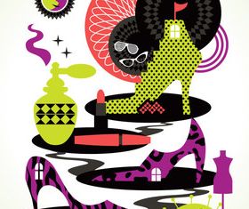 Abstract elements 1 vector