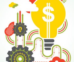 Abstract elements 3 vector