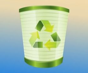 Recycling Bin set vector