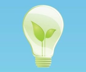 Eco Lightbulb vector