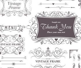 Menu Decorative Elements vector