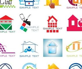Stylish Houses Logo Vector vector graphics
