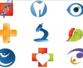 Color Medicine Logotypes design vector
