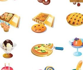 Different Food free vector