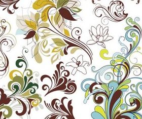 Colorful Floral Ornaments vector