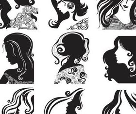 Female Faces free vector