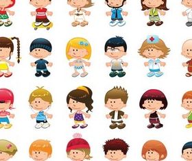 Cute Kids vector