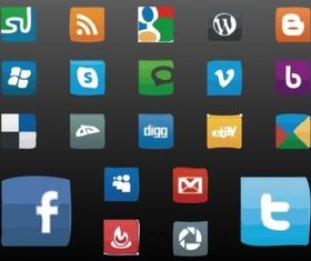 Social Icons vector