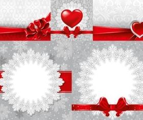 Elegant ribbon pattern background vectors graphic