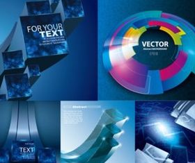 Technology blue background vector